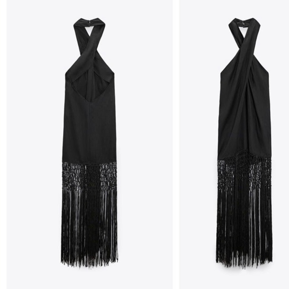 Midi dress made of 100% linen.